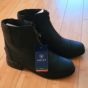 Kids New Ariat Black Paddock Boots